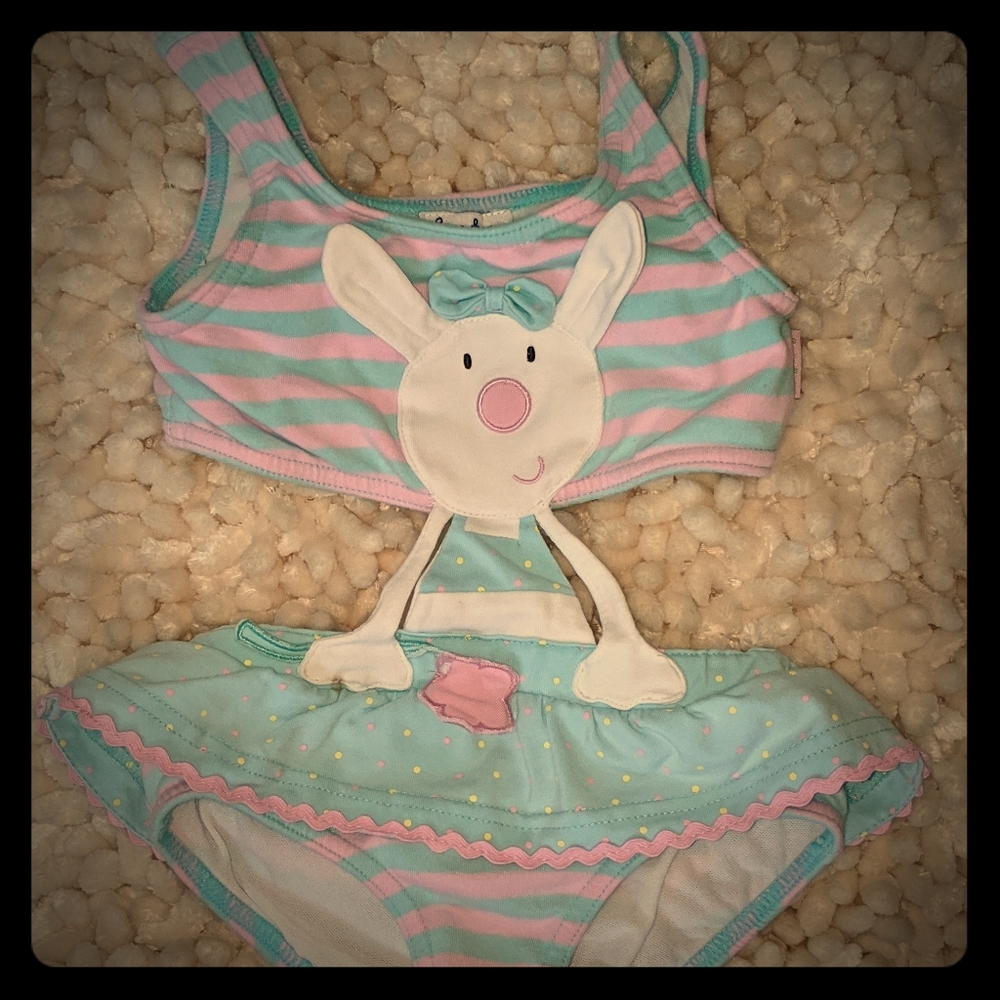 LeTop bunny swimsuit, 2T